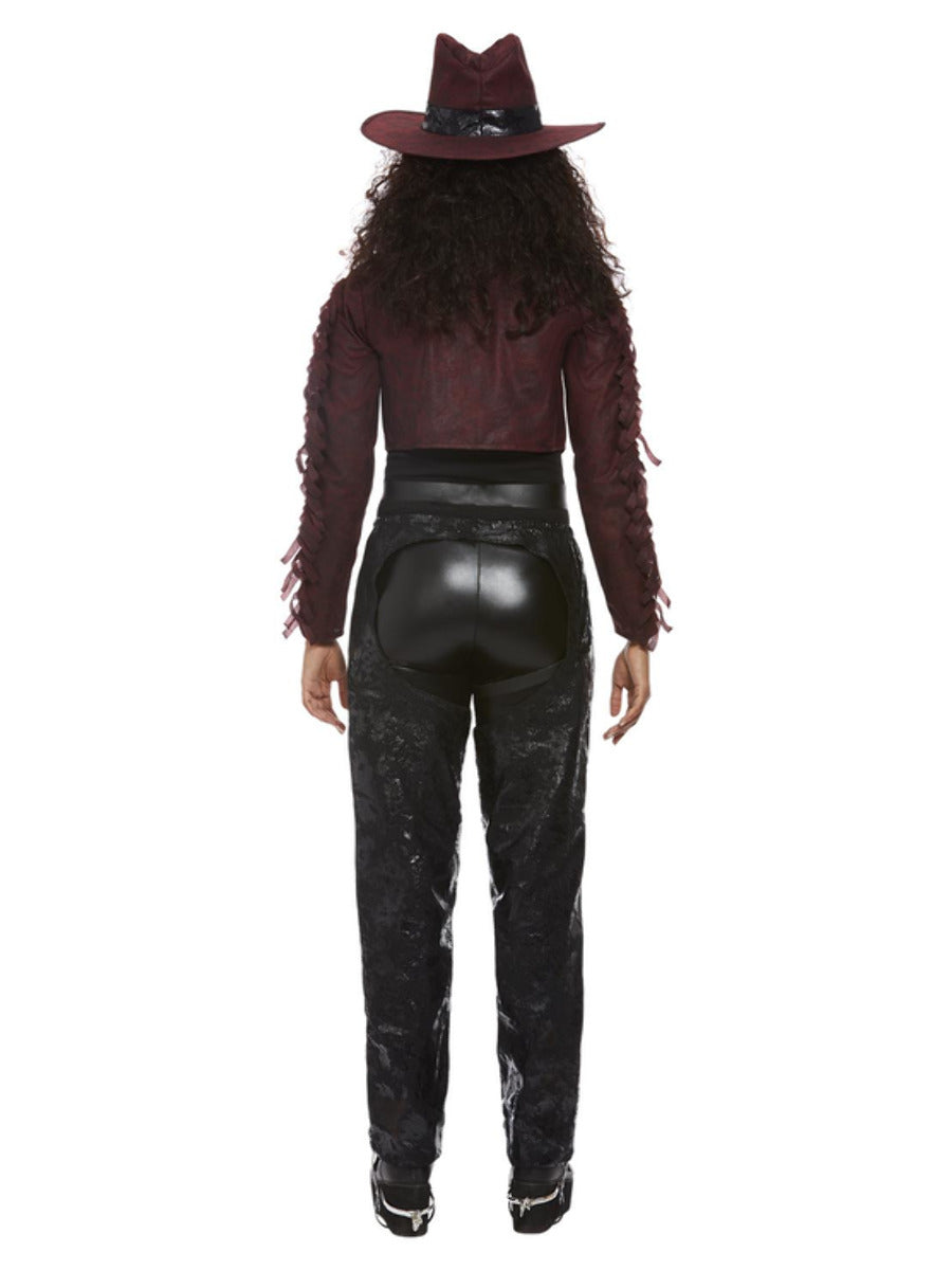 Dark Spirit cowgirl Deluxe (takki, chapsit, asevyö, hattu ja huivi)