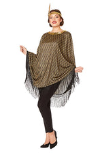 Poncho ja sulkapanta Art Deco