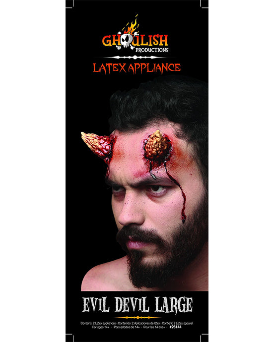 GHOULISH Lateksisarvet Evil Devil Large