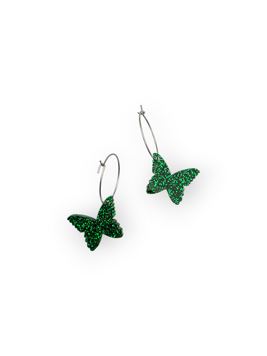 Ruffle Army korvakorut Mini Butterfly, forest green