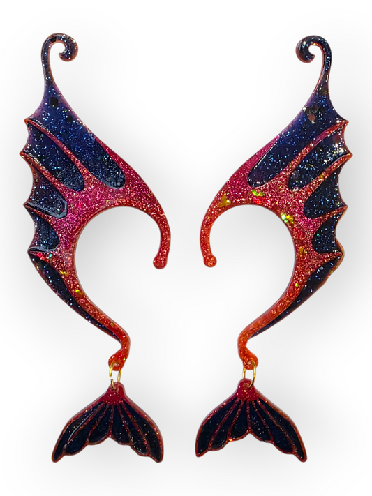 TITANIA korvantauskorut Ruby Pixie