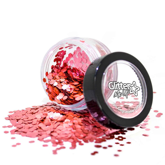 Biohajoava glitterhiutale Chiffon Rose