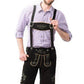 Aidot Oktoberfest Lederhosen nahkahousut, musta (L-5XL)