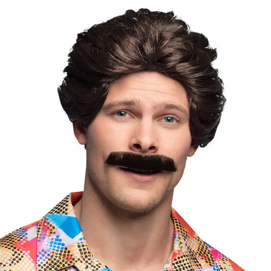 Peruukki ja viikset Kalapuikkomies