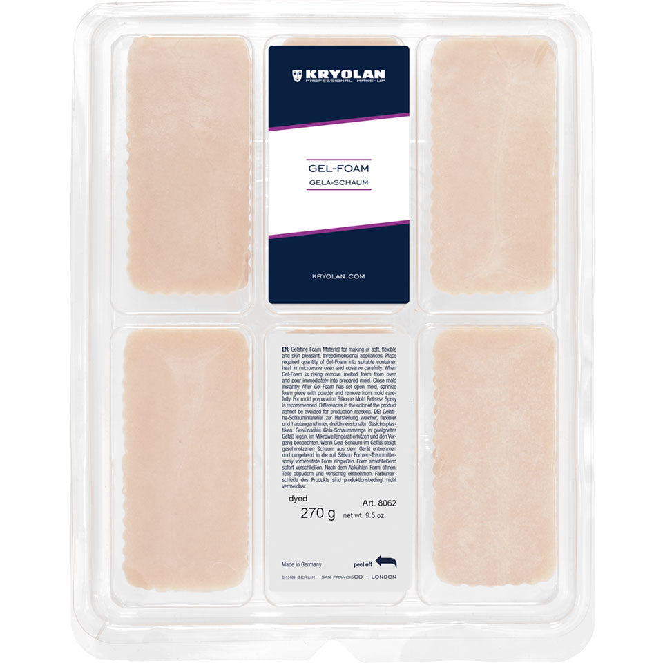 KRYOLAN Gel Foam värjätty, 6 x 45g