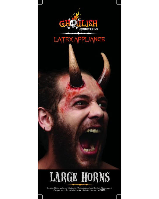 GHOULISH Lateksisarvet Large