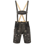 Aidot Oktoberfest Lederhosen nahkahousut, harmaa