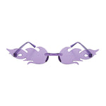 Virtaviivaiset liekkilasit, violetti