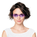 Virtaviivaiset liekkilasit, violetti