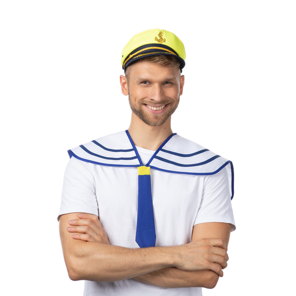 Reivilaivan kapteenin lakki, neonkeltainen (UV)