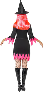 Noidan mekko, hattu ja choker Pink Witch (XS-S)