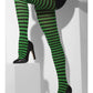 Raidalliset sukkahousut, musta ja vihreä