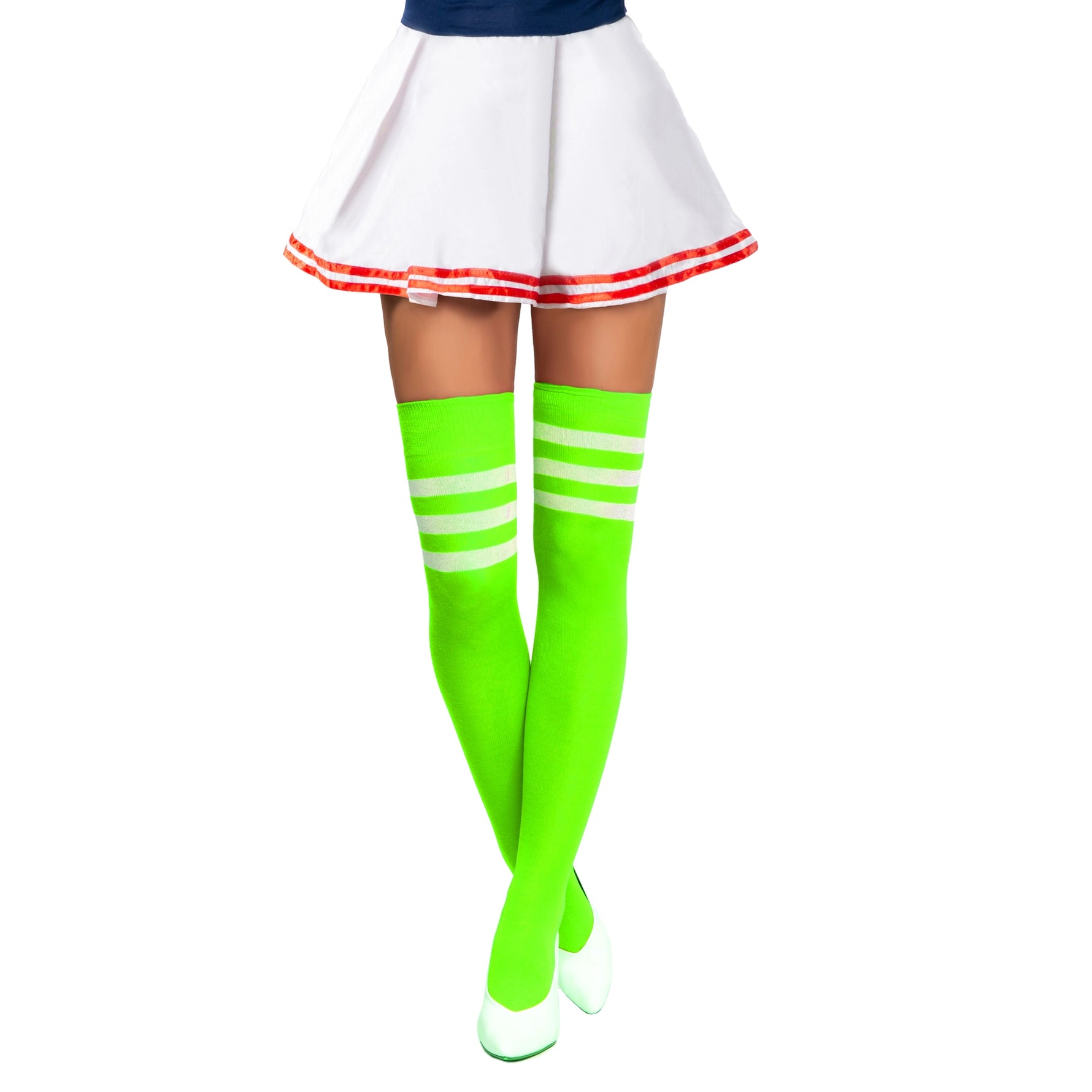 Cheerleaderin sukat, neonvihreä (UV)