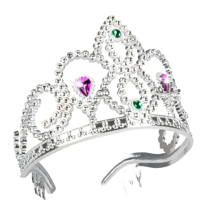 Hopeanvärinen tiara Pretty Princess