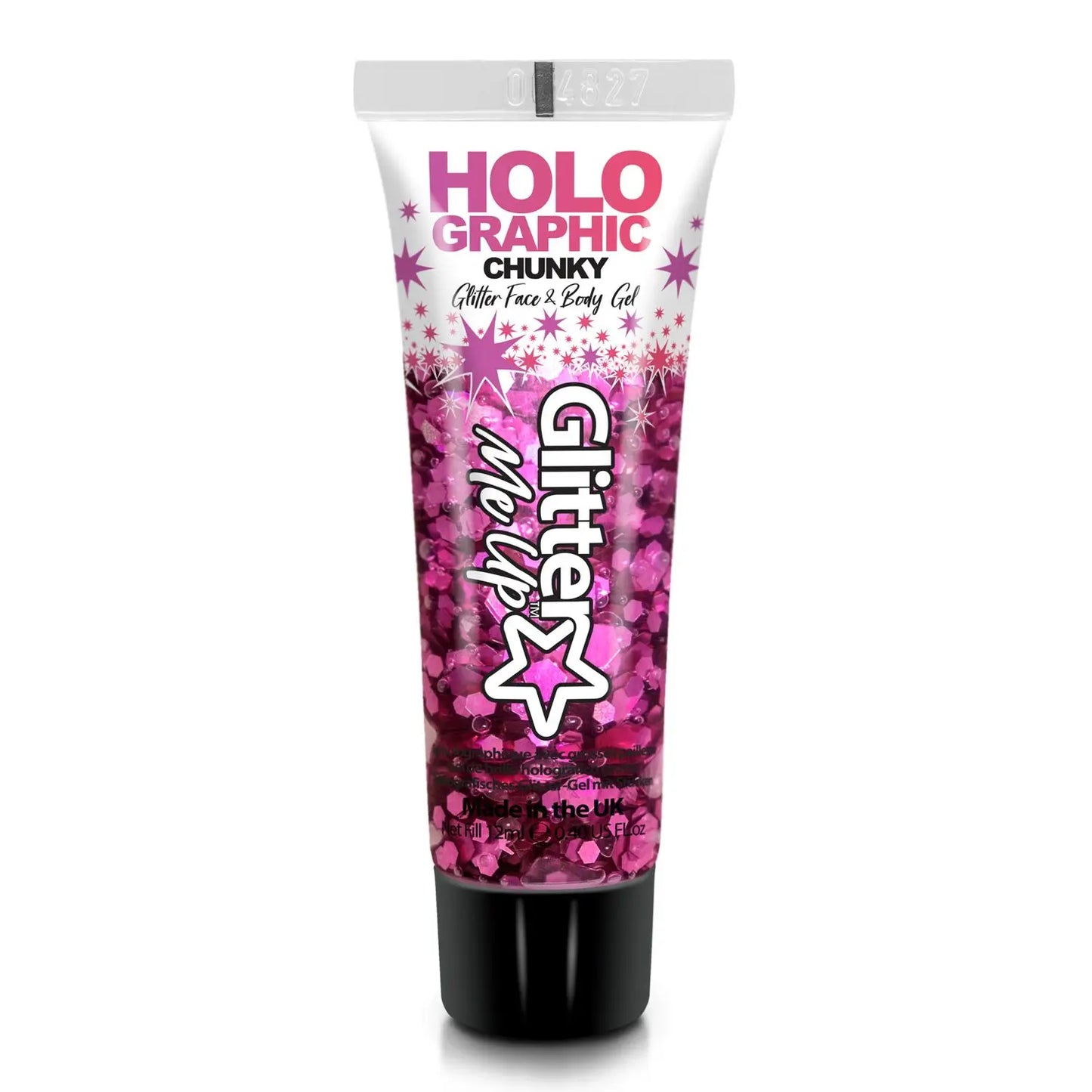 PaintGlow Holographic Chunky Glitter Gel, Princess Pink