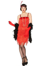 1920-luvun Flapper-asu Red Velvet