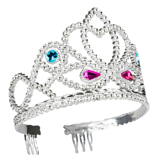 Hopeanvärinen tiara Pure Love