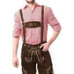 Aidot Oktoberfest Lederhosen nahkahousut, ruskea (L-5XL)