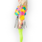 Lyhythelmainen hame Disco Babe, hopea