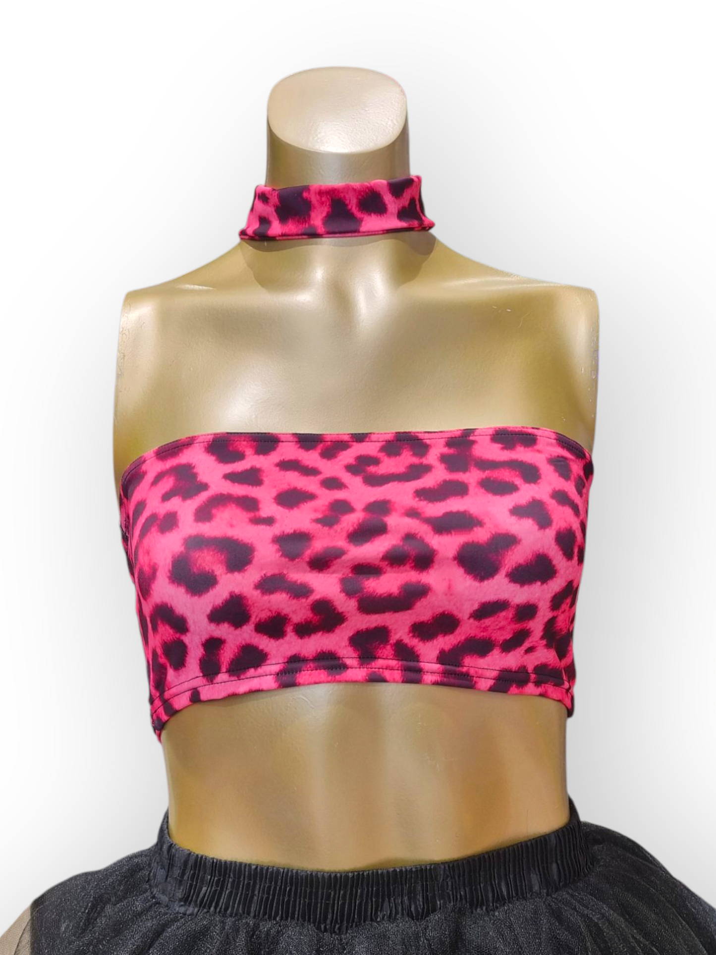 Tuubitoppi Leopard Pink