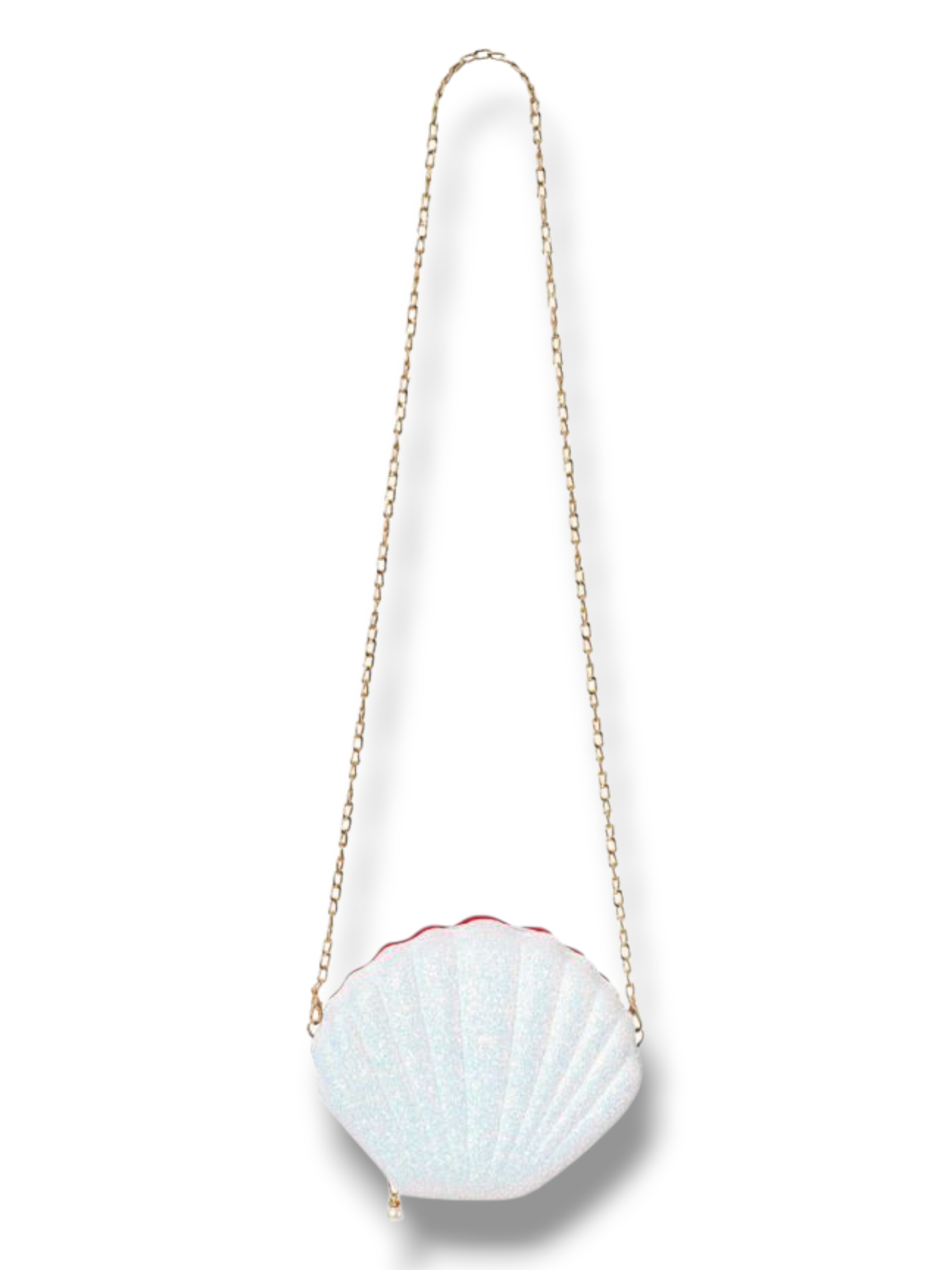 Bilelaukku ketjulla Glitter Seashell