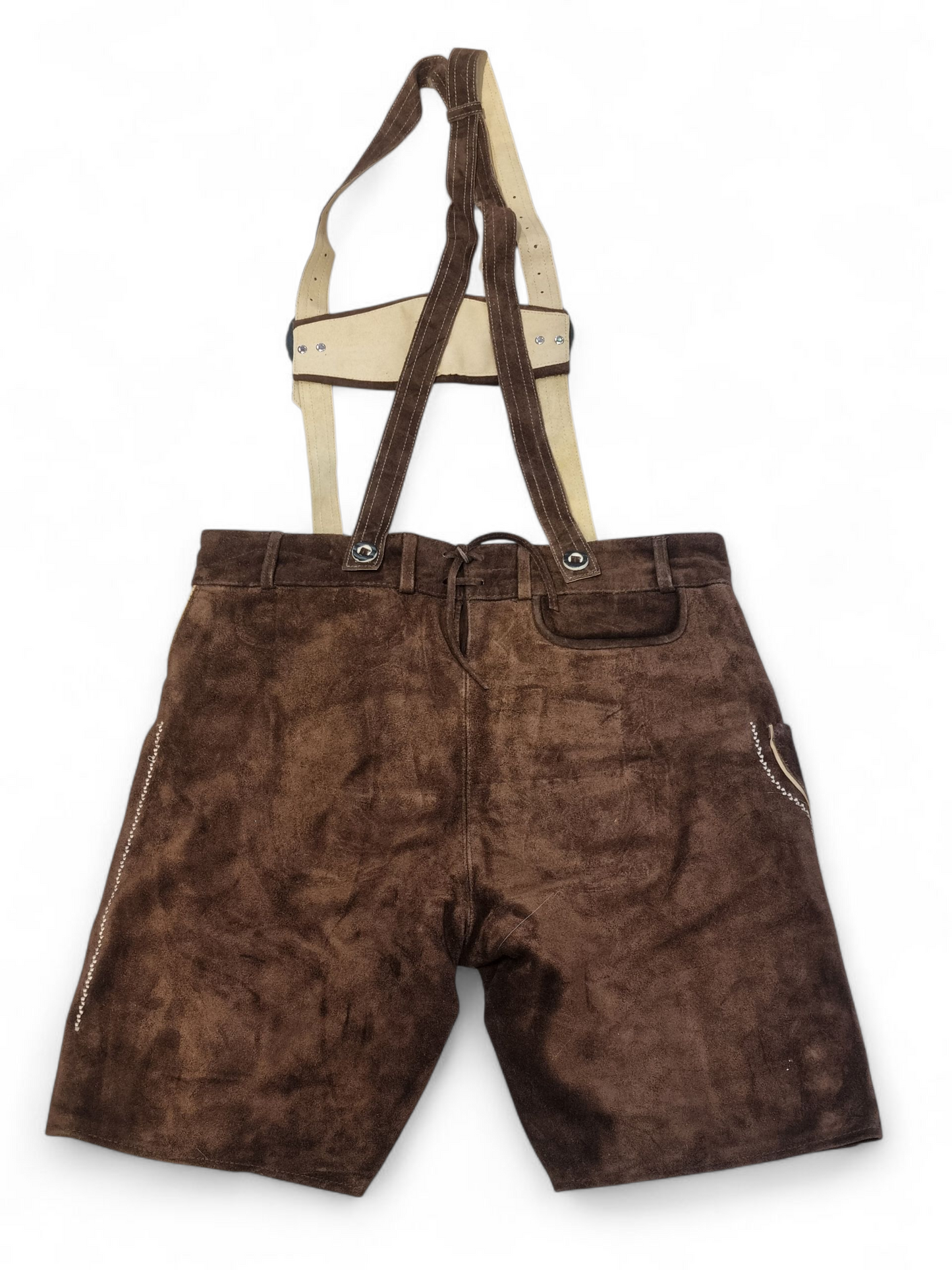 Aidot Oktoberfest Lederhosen nahkahousut, ruskea