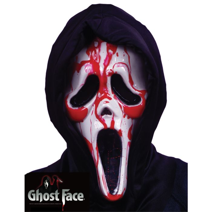 Scream™ Ghost Face naamari valuvalla tekoverellä