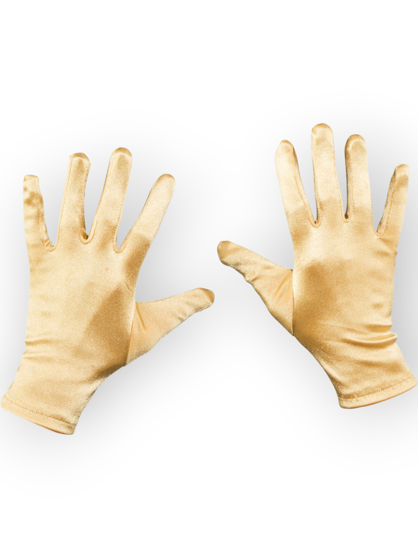 Lyhytvartiset satiinikäsineet, kulta