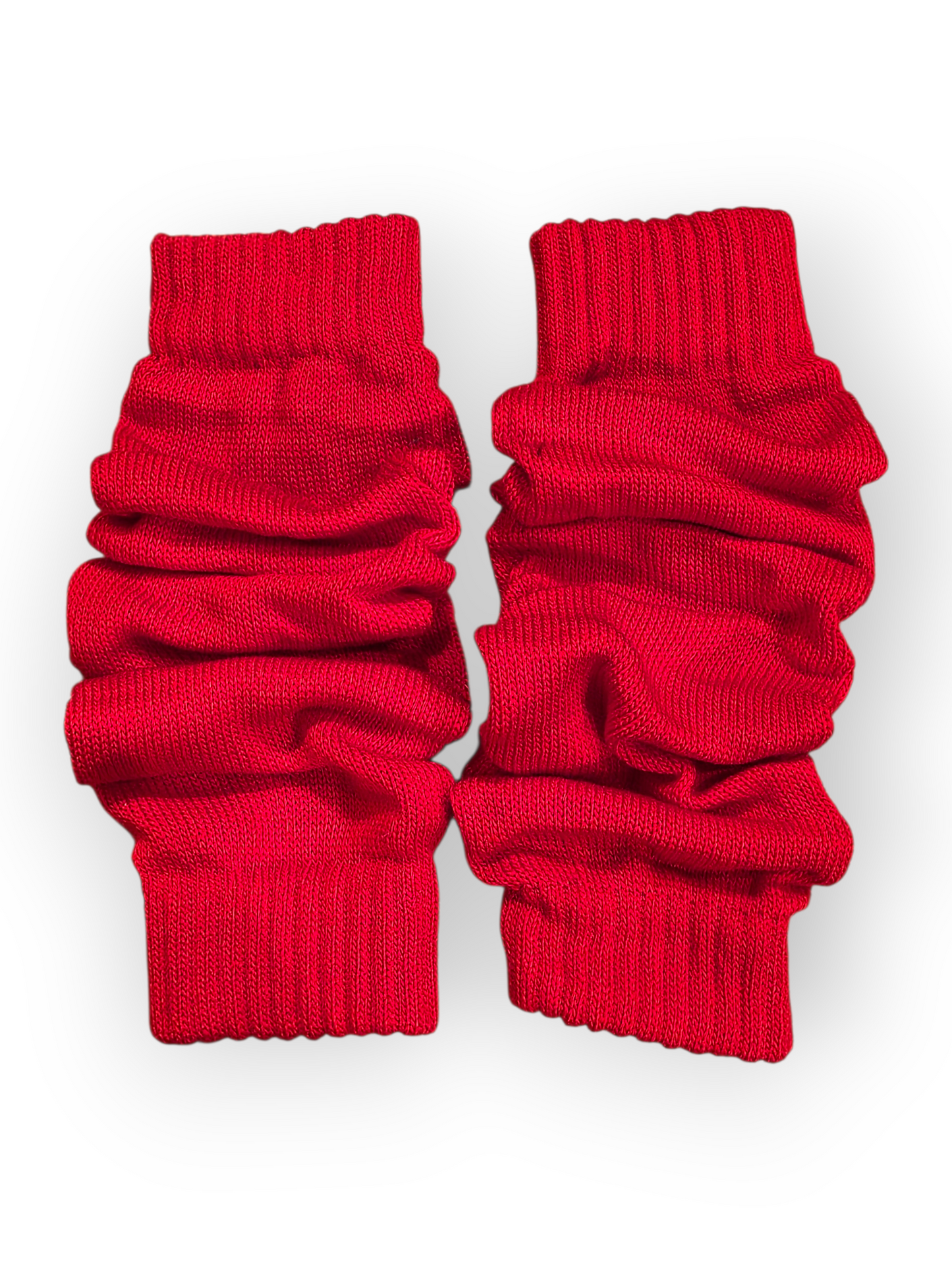 Puuvillaiset säärystimet, kirkkaanpunainen (55cm)