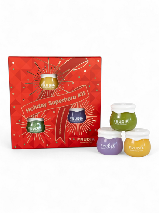 FRUDIA Holiday Superhero -lahjasetti (3kpl kasvovoiteita)