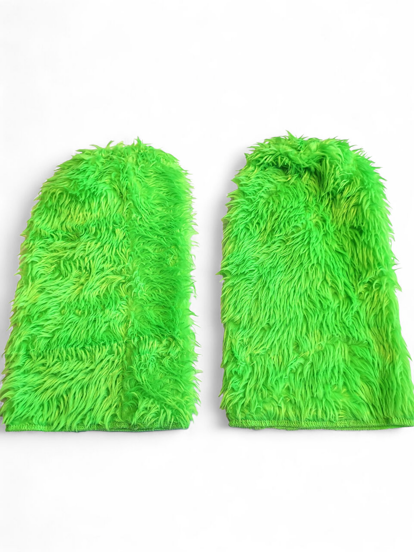 Säärystimet Fluffy, neonvihreä (UV)