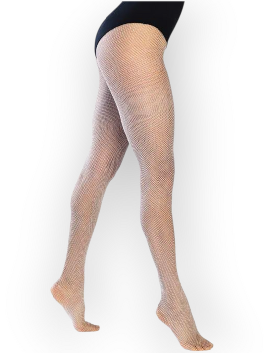 Verkkosukkahousut Fishnet (pienellä verkolla), valkoinen (UV)