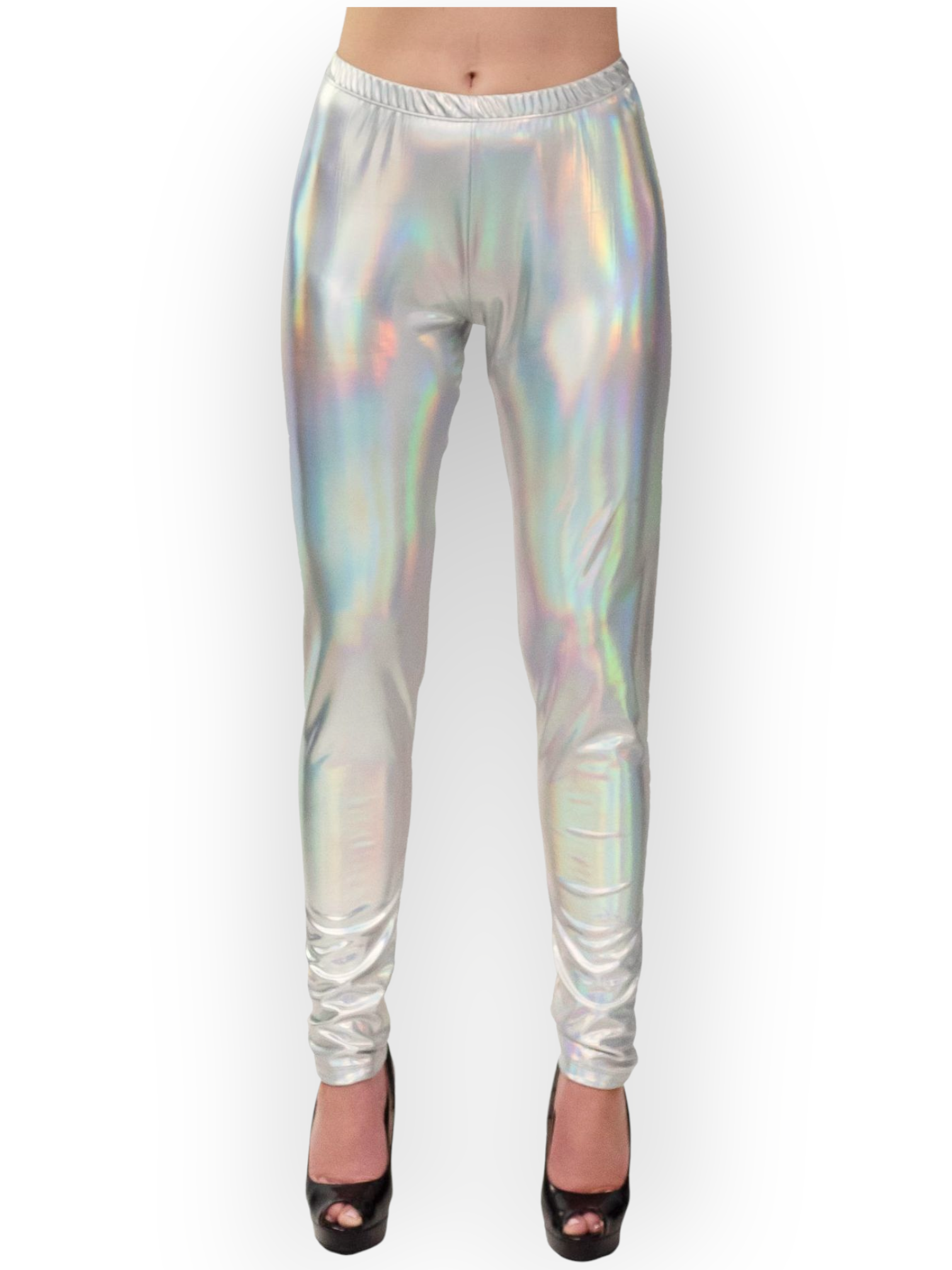 Legginsit Holographic Silver