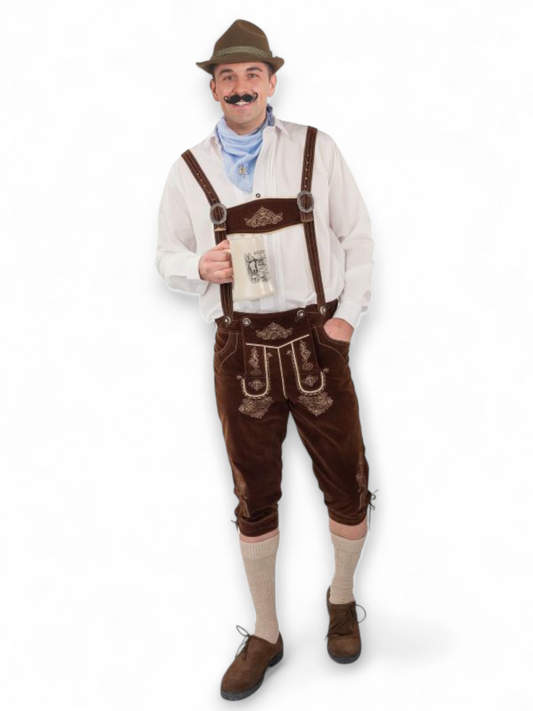Oktoberfest 'Lederhosenit' mokkajäljitelmää, ruskea