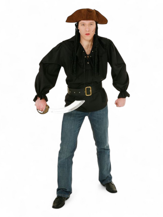 Röyhelöpusero Pirate, musta