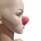 GRIMAS Latexosa Klovnin nenä sieraimilla, keskikoko