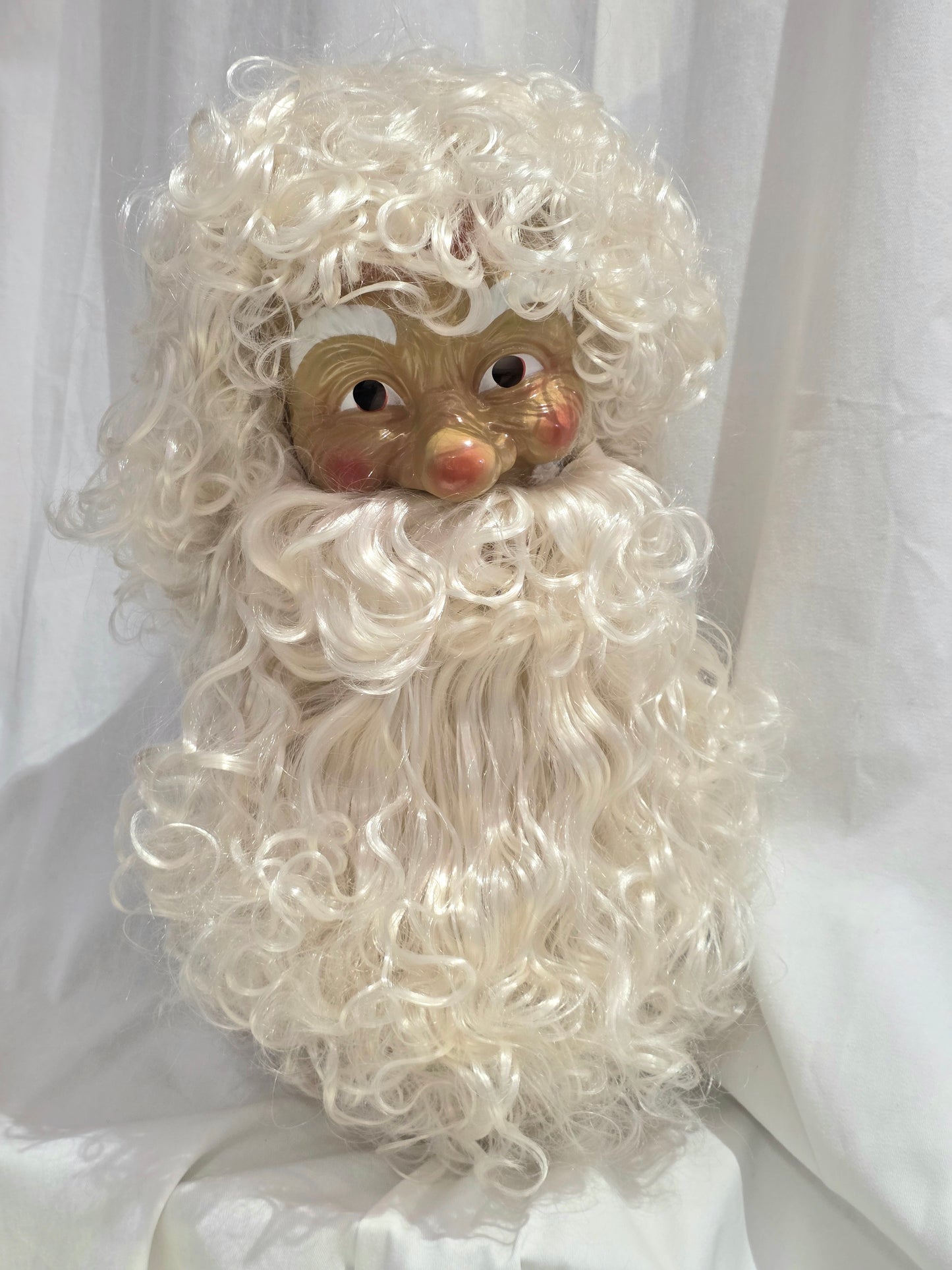 Joulupukin parta, peruukki ja kulmakarvat Natur, kermanvaalea