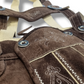 Aidot Oktoberfest Lederhosen nahkahousut, ruskea
