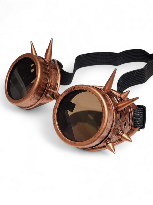 Steampunk Gogglesit, retro bronze spikes