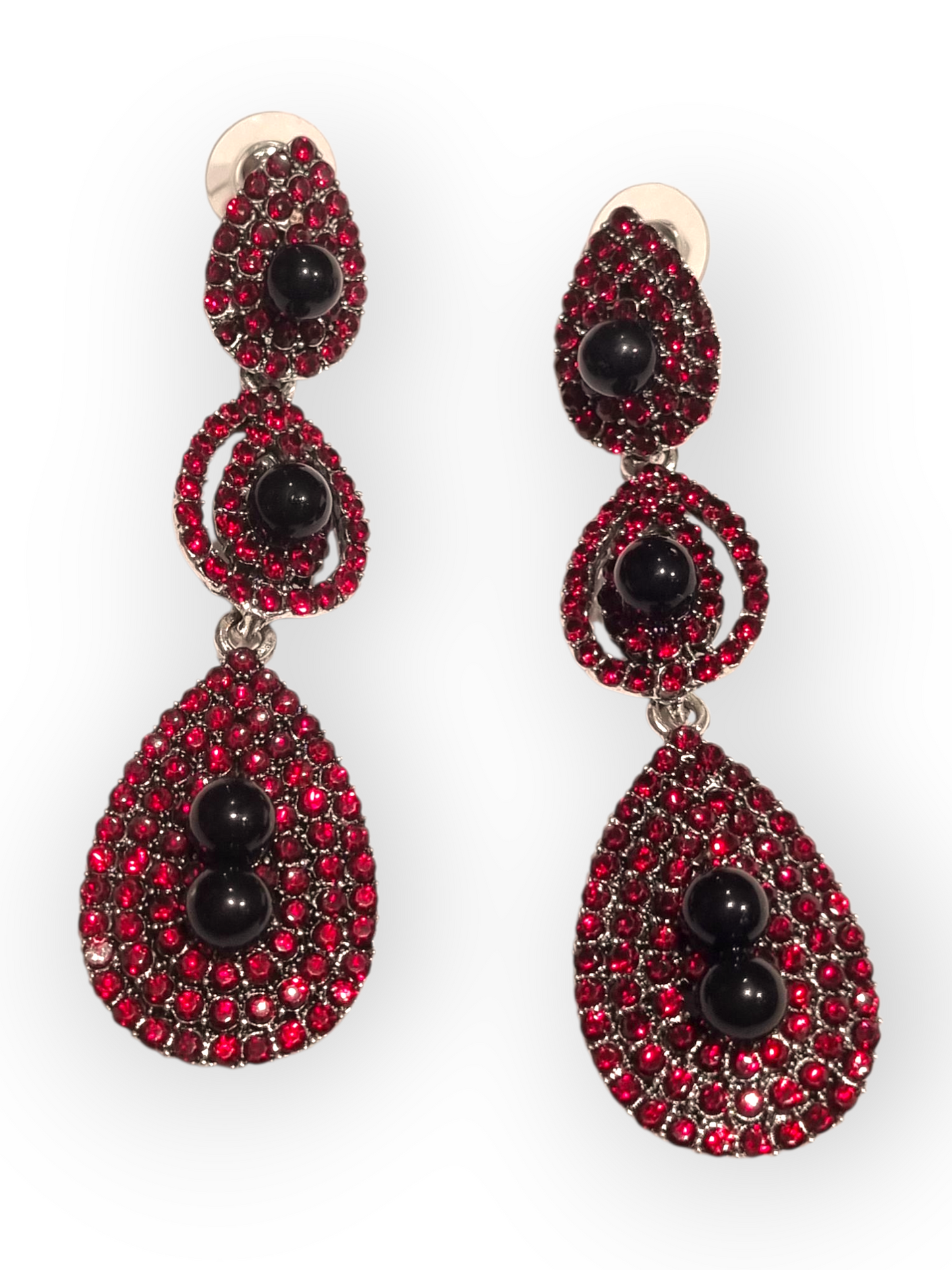 1920-luvun setti Dramatic (pääpanta, helmet, käsineet, korvakorut ja holkki)