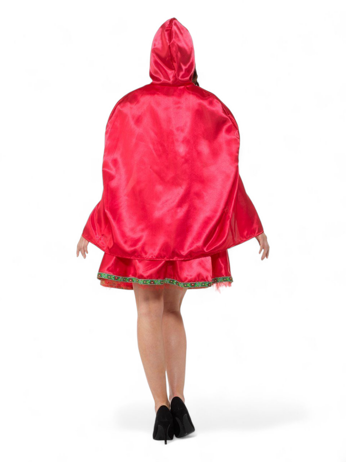 Punahilkka (mekko ja hupullinen viitta)