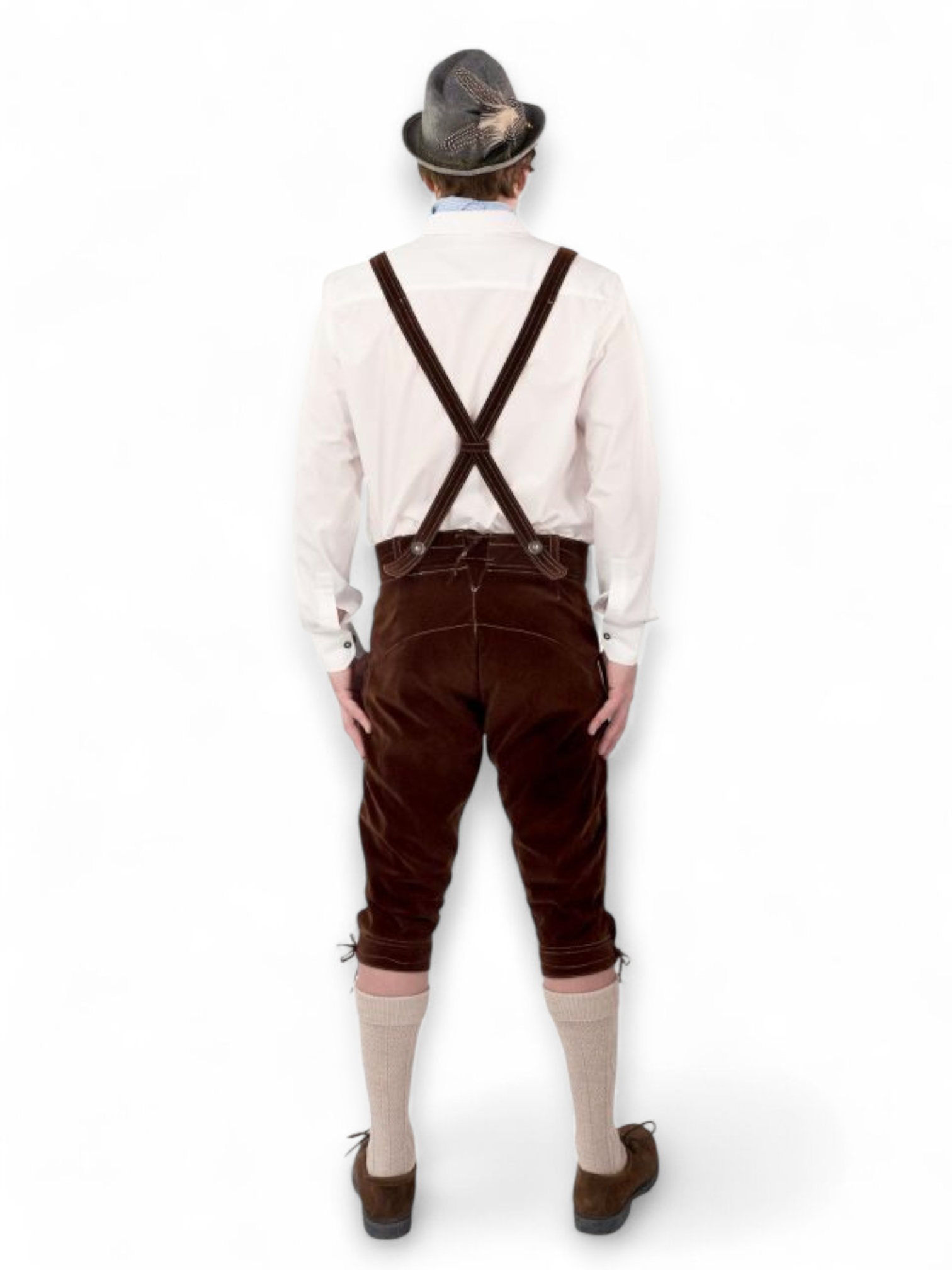 Oktoberfest 'Lederhosenit' mokkajäljitelmää, ruskea
