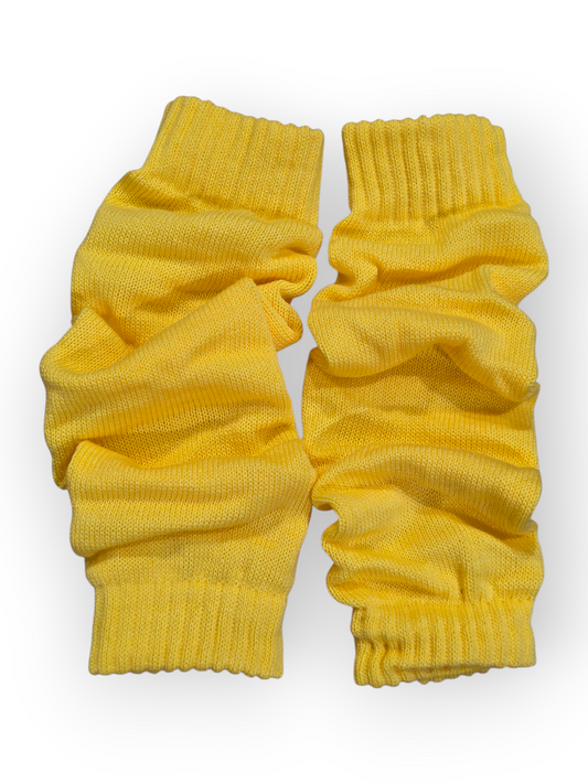 Puuvillaiset säärystimet, keltainen (55cm)