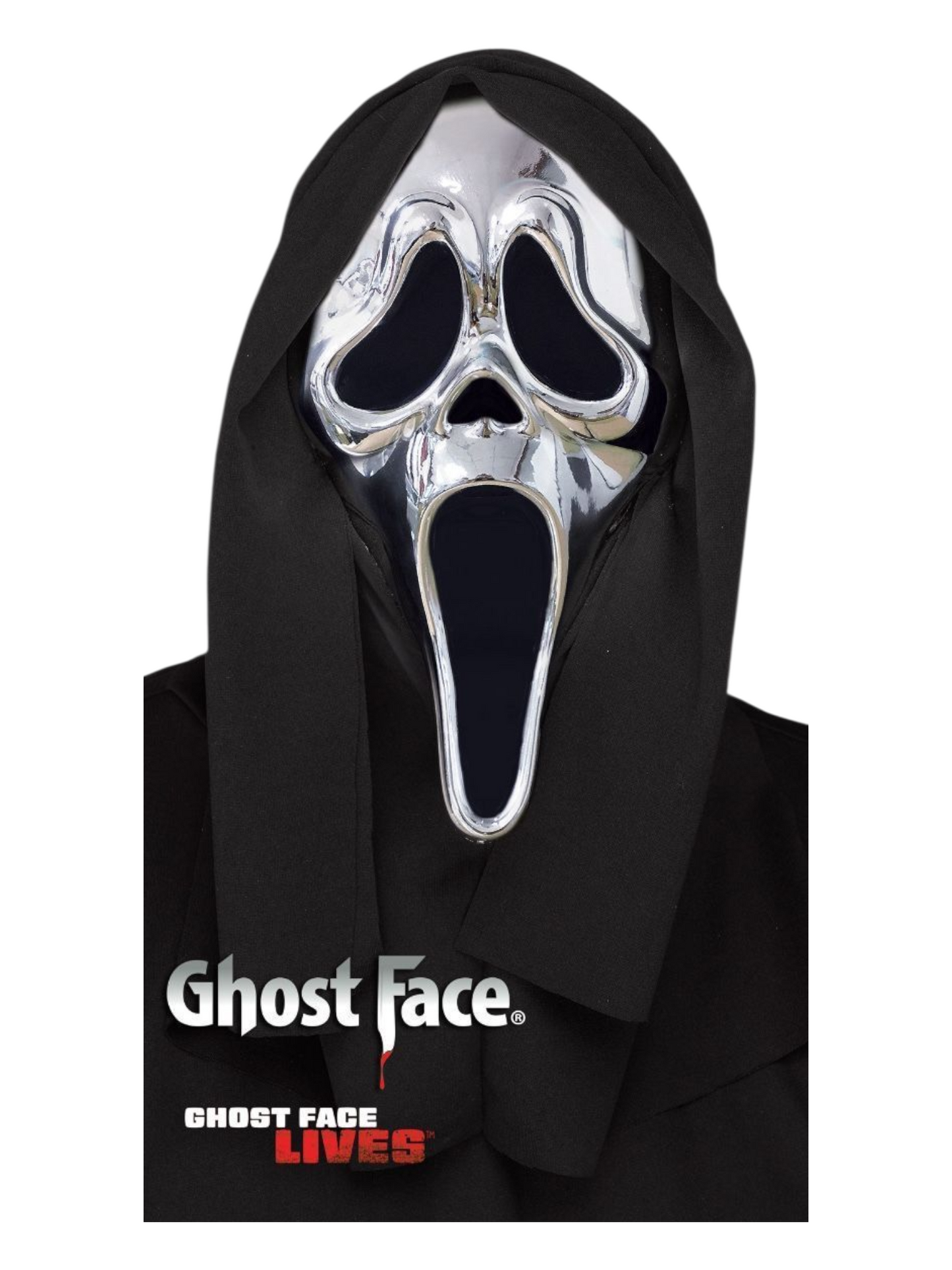 Scream™ Ghost Face naamari Silver Chrome