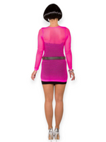 One Size verkkomekko, neonpinkki (XS-M)