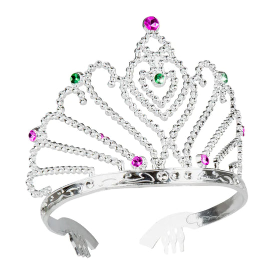 Hopeanvärinen tiara Royal