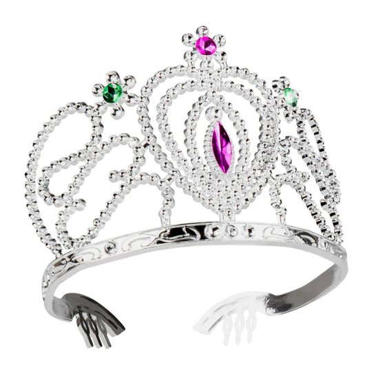 Hopeanvärinen tiara Sceptre