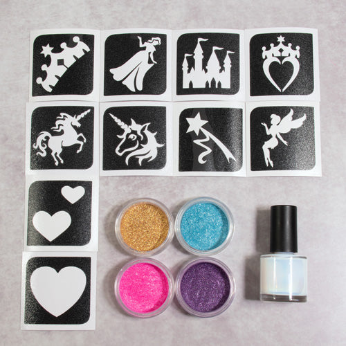 GRIMAS Bioglittertatuointisetti Princesses & Unicorns