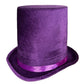 Korkea samettipintainen silinteri, violetti