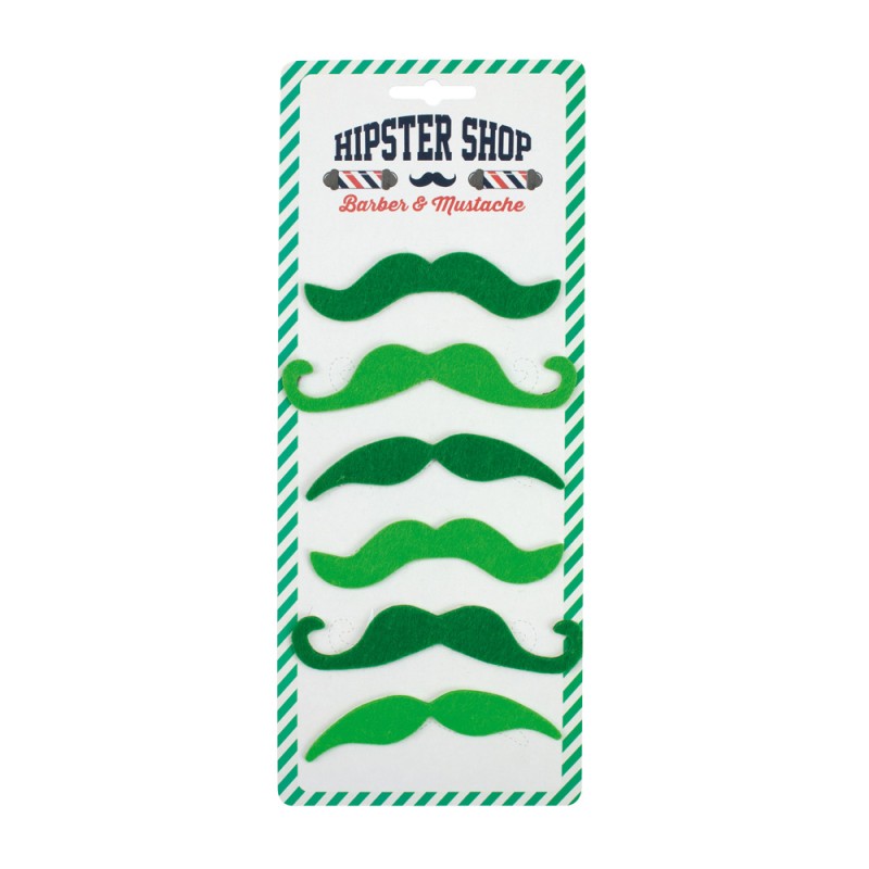 Viikset St. Patrick's Day (lajitelma 6kpl)